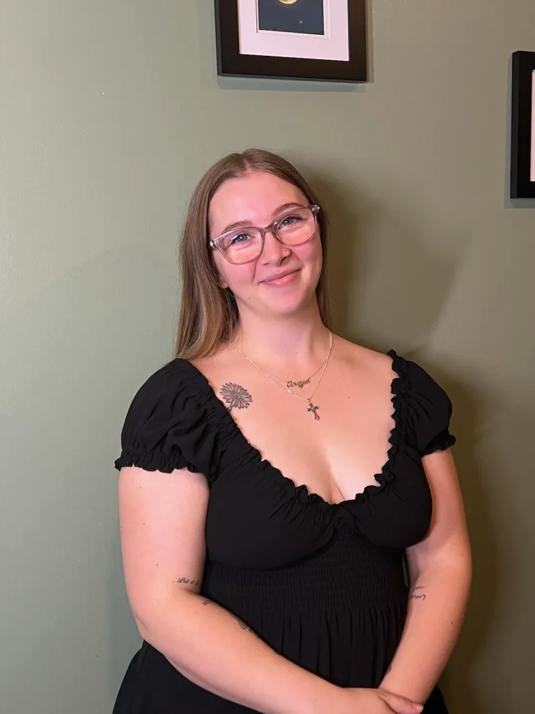 fine line tattoo artist and owner of Iron & Sage Tattoo in Kelowna, BC